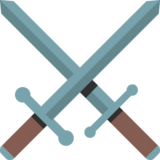 Crossed Swords on Google Noto Color Emoji Android 7.1