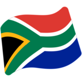 Flag: South Africa on Google Noto Color Emoji Android 7.1