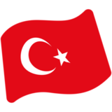 Flag: Turkey on Google Noto Color Emoji Android 7.1