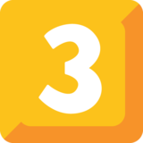 Keycap Digit Three on Google Noto Color Emoji Android 7.1