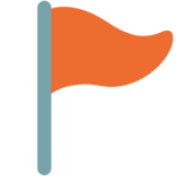 Triangular Flag on Google Noto Color Emoji Android 7.1