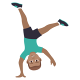Man Cartwheeling: Medium Skin Tone on JoyPixels 5.5