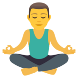 Man in Lotus Position on JoyPixels 5.5