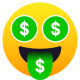 Money-Mouth Face on JoyPixels 5.5