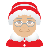 Mrs. Claus: Medium-Light Skin Tone on JoyPixels 5.5