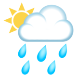 Sun Behind Rain Cloud on JoyPixels 5.5