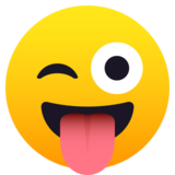 Winking Face with Tongue on JoyPixels 5.5