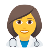 Woman Health Worker on JoyPixels 5.5