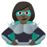 Woman Supervillain: Dark Skin Tone on JoyPixels 5.5