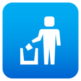 Litter in Bin Sign on JoyPixels 6.0