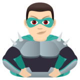 Man Supervillain: Light Skin Tone on JoyPixels 6.0