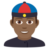 Person with Skullcap: Medium-Dark Skin Tone on JoyPixels 6.0