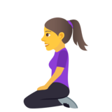 Woman Kneeling on JoyPixels 6.0