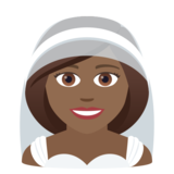 Woman with Veil: Medium-Dark Skin Tone on JoyPixels 6.0