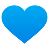 Blue Heart on JoyPixels 6.5