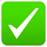 Check Mark Button on JoyPixels 6.5