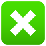 Cross Mark Button on JoyPixels 6.5