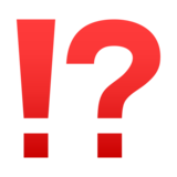 Exclamation Question Mark on JoyPixels 6.5