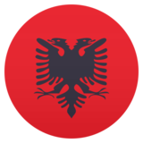 Flag: Albania on JoyPixels 6.5