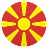 Flag: North Macedonia on JoyPixels 6.5