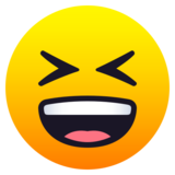 Grinning Squinting Face on JoyPixels 6.5