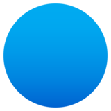 Blue Circle on JoyPixels 6.5