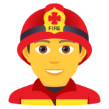 Man Firefighter on JoyPixels 6.5