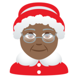 Mrs. Claus: Medium-Dark Skin Tone on JoyPixels 6.5