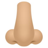 Nose: Medium-Light Skin Tone on JoyPixels 6.5