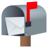 Open Mailbox with Raised Flag on JoyPixels 6.5