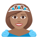 Princess: Medium Skin Tone on JoyPixels 6.5