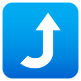 Right Arrow Curving Up on JoyPixels 6.5