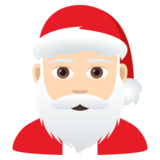 Santa Claus: Light Skin Tone on JoyPixels 6.5
