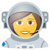 Woman Astronaut on JoyPixels 6.5