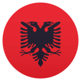 Flag: Albania on JoyPixels 6.6