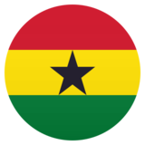 Flag: Ghana on JoyPixels 6.6