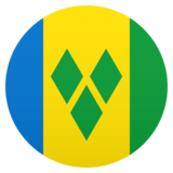 Flag: St. Vincent & Grenadines on JoyPixels 6.6