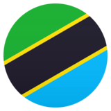 Flag: Tanzania on JoyPixels 6.6