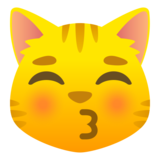 Kissing Cat on JoyPixels 6.6