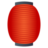 Red Paper Lantern on JoyPixels 6.6