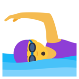 Woman Swimming on JoyPixels 6.6