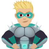 Man Supervillain: Medium-Light Skin Tone on JoyPixels 7.0