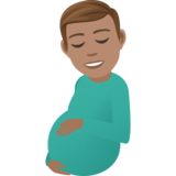 Pregnant Man: Medium Skin Tone on JoyPixels 7.0