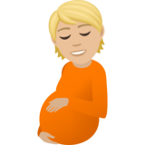Pregnant Person: Medium-Light Skin Tone on JoyPixels 7.0