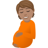 Pregnant Person: Medium Skin Tone on JoyPixels 7.0