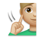 Deaf Man: Medium-Light Skin Tone on LG Velvet