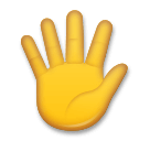 Hand with Fingers Splayed on LG Velvet