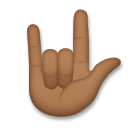 Love-You Gesture: Medium-Dark Skin Tone on LG Velvet