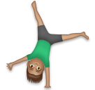 Man Cartwheeling: Medium Skin Tone on LG Velvet