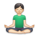 Man in Lotus Position: Light Skin Tone on LG Velvet